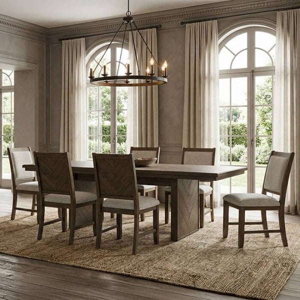 CASORIA 7PC Dining Set - Dark Walnut