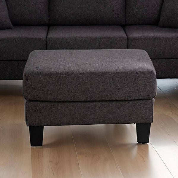 CINDERFORD Storage Ottoman - Dark Gray