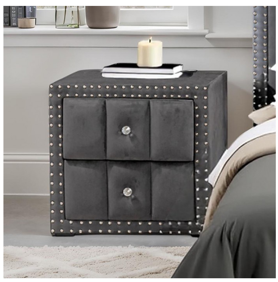 FARESE Nightstand - Dark Gray