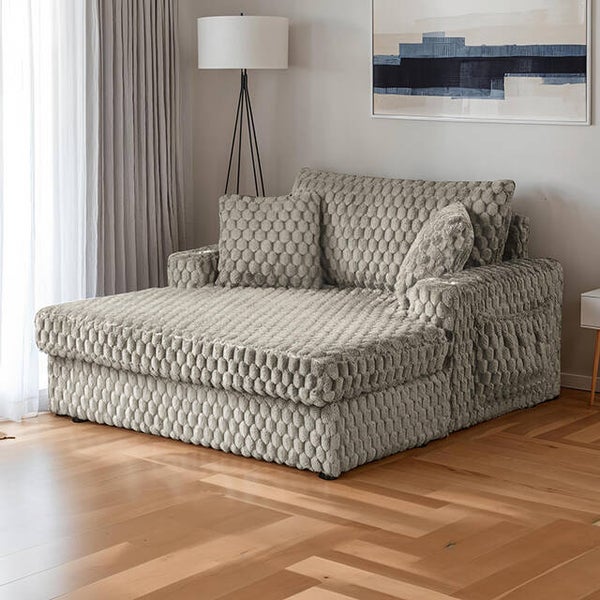 FERRYHILL 2-Arm Chaise - Light Brown