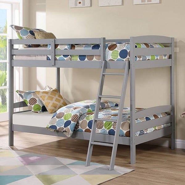 CANDICE Twin Bunk Bed - Gray