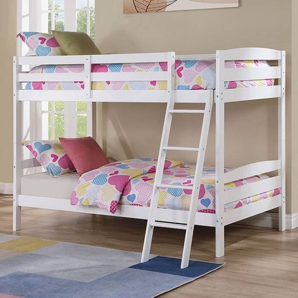 CANDICE Twin Bunk Bed - White