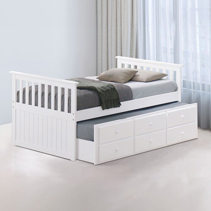 CLEMENS Captain Bed - White