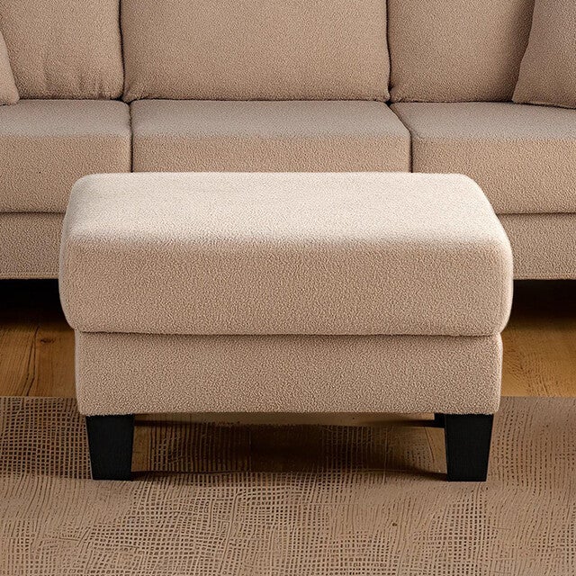CINDERFORD Storage Ottoman - Beige