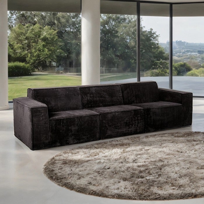 KIMARA Compressed Foam Sofa - Black