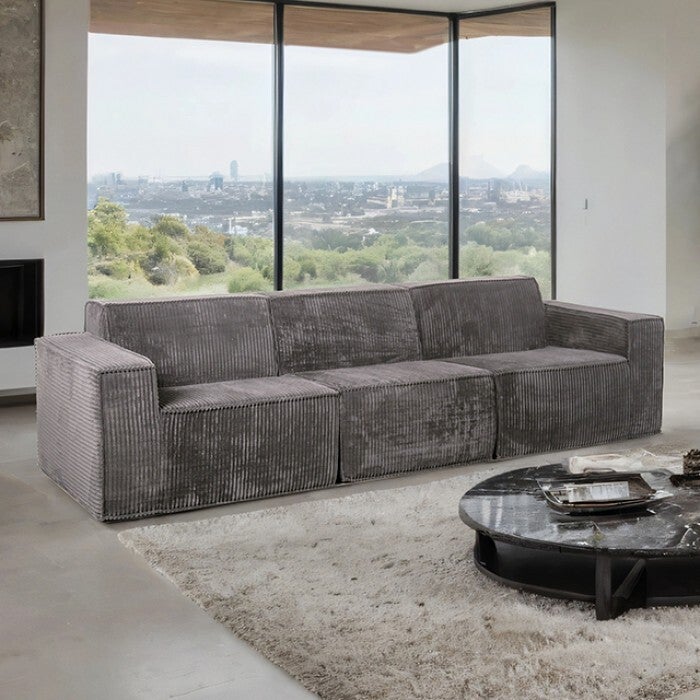 KIMARA Compressed Foam Sofa - Dark Gray