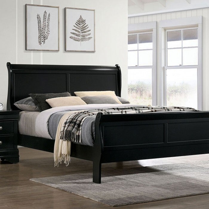 LOUIS PHILIPPE Bed - Black