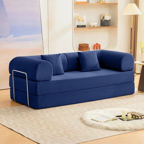 PERRI 79" Compressed Sofa - Blue