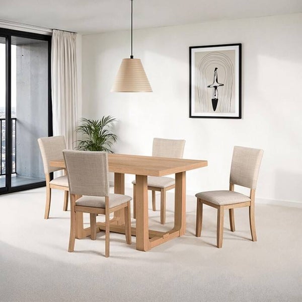 SAURO 5PC Dining Set - Natural