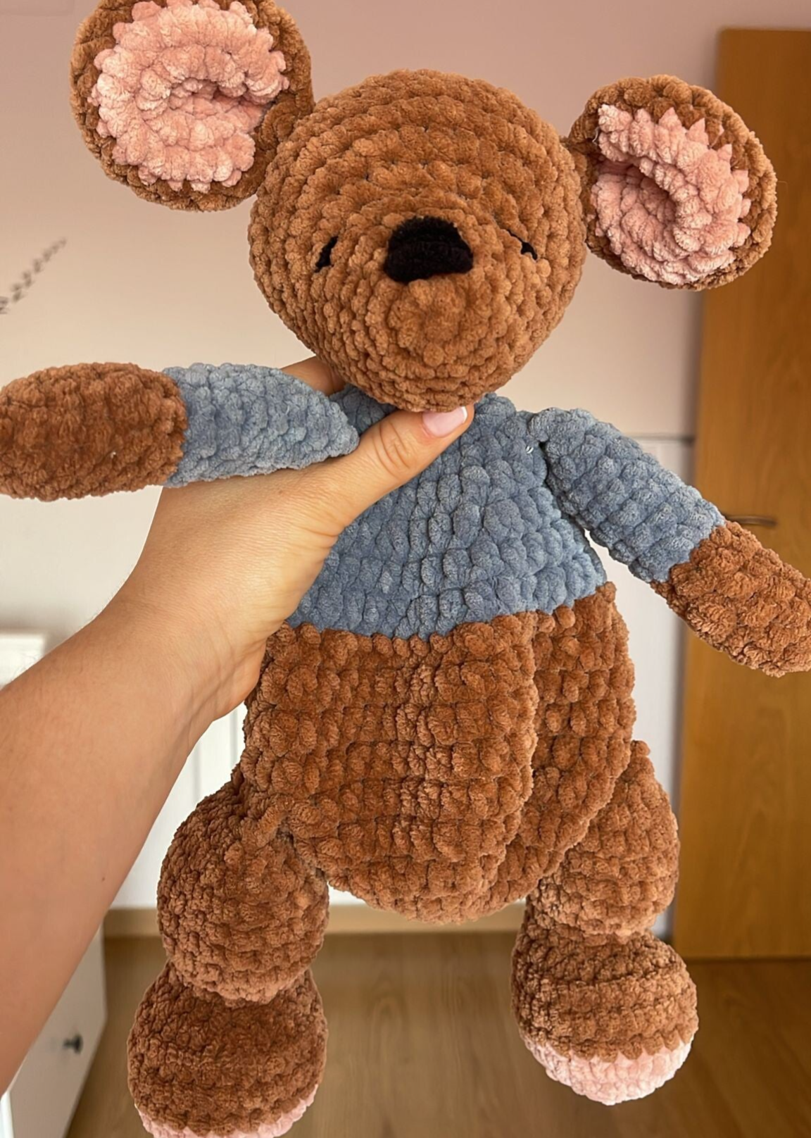 Canguro amigurumi personalizado tejido a mano para regalo especial para bebes