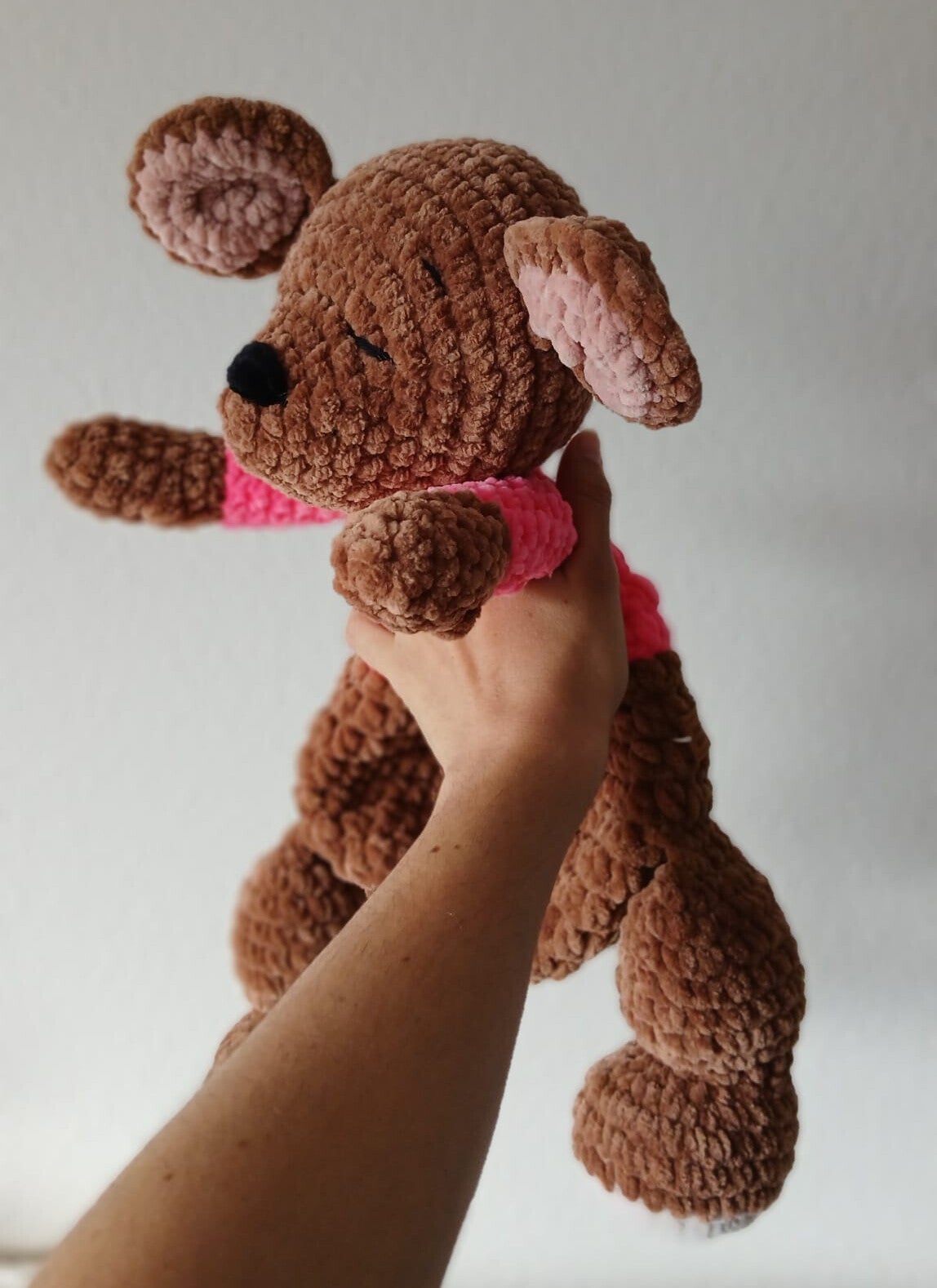 Canguro Bebe amigurumi artesanal tejido a mano en crochet.