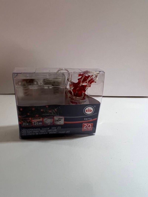 LED Lichterkette Sterne Rot