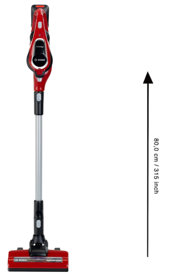 Klein* Bosch Unlimited  Staubsauger Rot