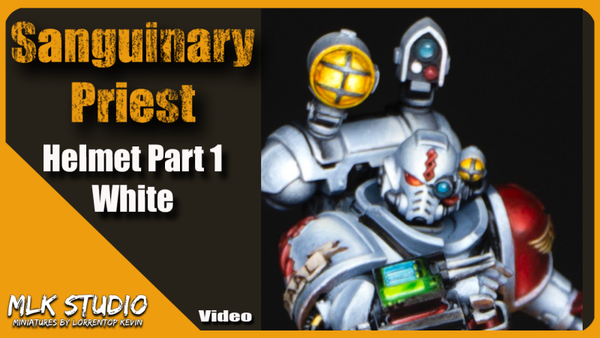 Blood Angel - Sanguinary Priest Helmet Part 1 : White VIDEO