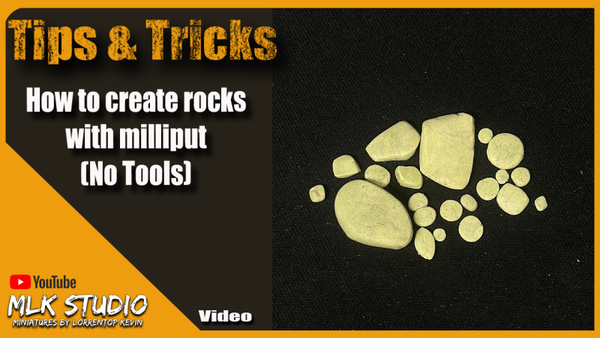 Tips & Tricks : How to create rocks with milliput (No Tool)