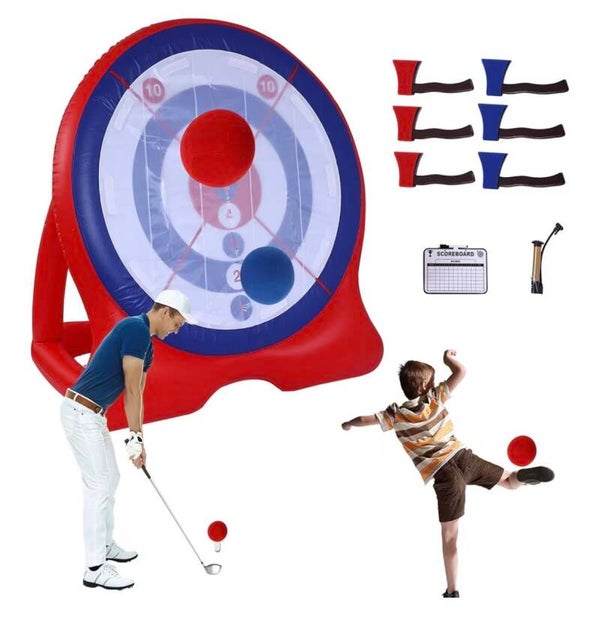 Axe throwing/kickball Combo