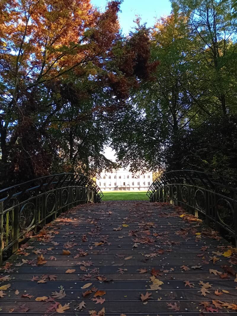 groen, park, brug, Den Brandt, Nachtegaelenpark, Antwerpen