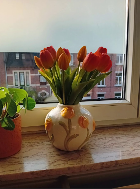 tulpen, kunstbloemen, geschenk, ouders, familie