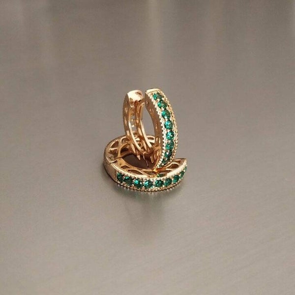 Argollas Caladas Esmeralda