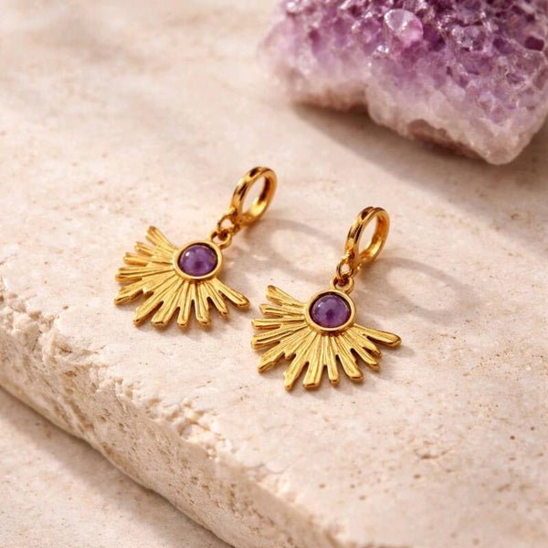 Pendientes con Amatista