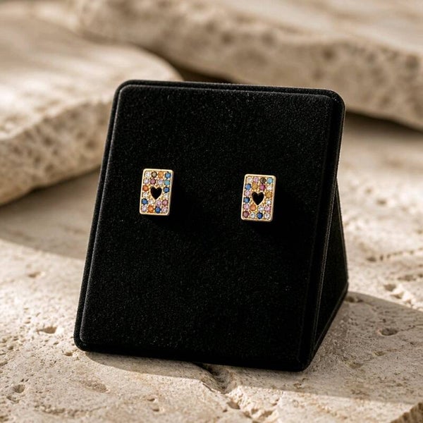 Pendientes As de Corazones