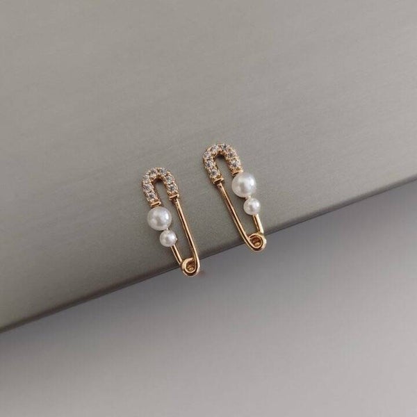 Pendientes Imperdible Perlitas