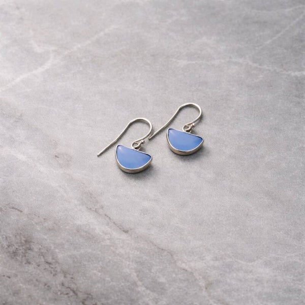 Pendientes Plata y Calcedonia