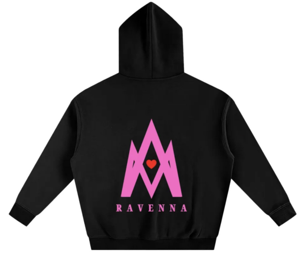 Valentines Pink and Red Oversized Hoodie