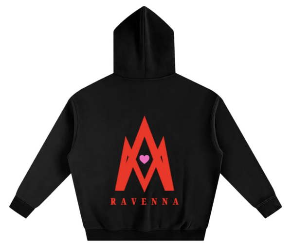 Valentines Red and Pink Oversized Hoodie