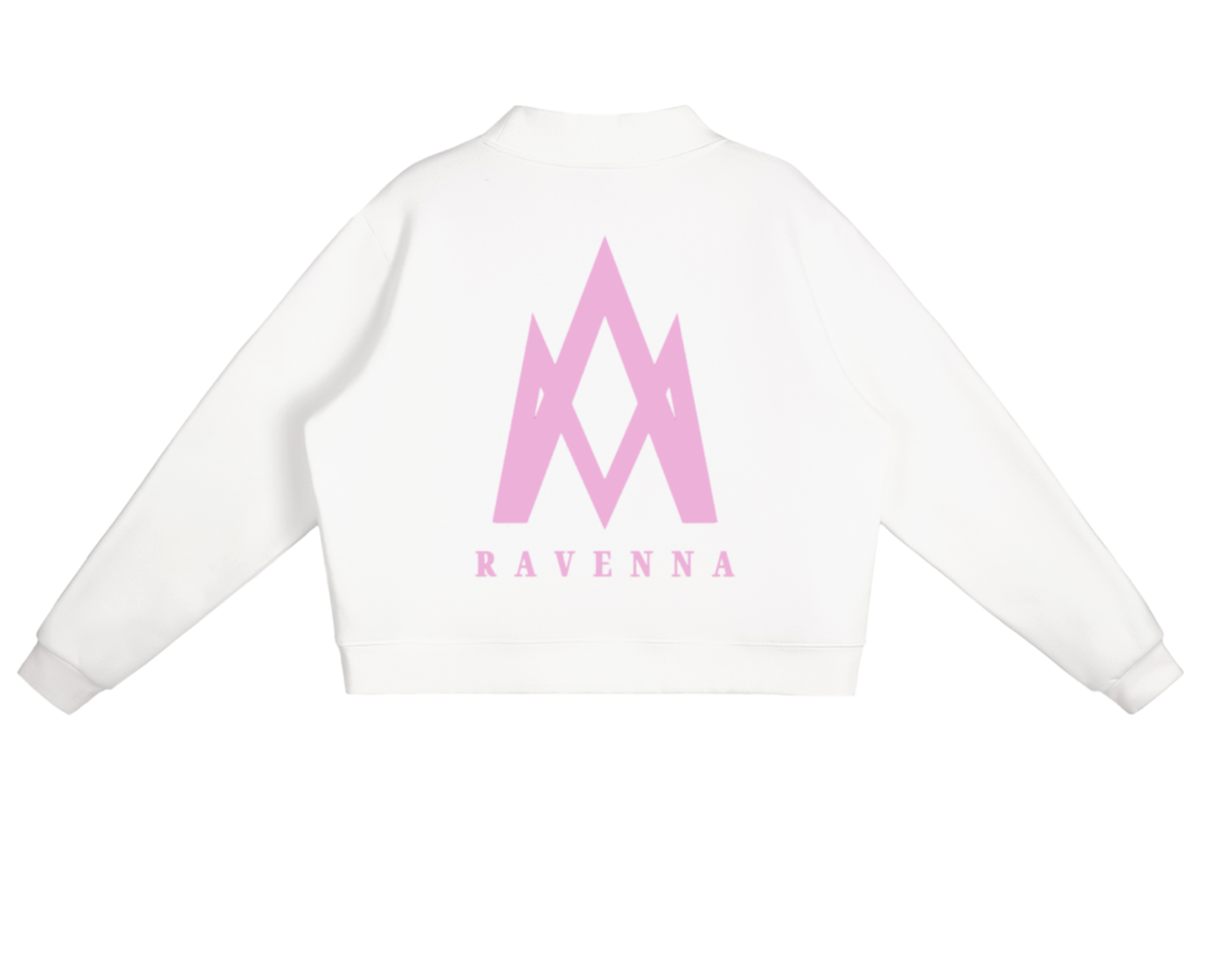 Pink and White Mockneck