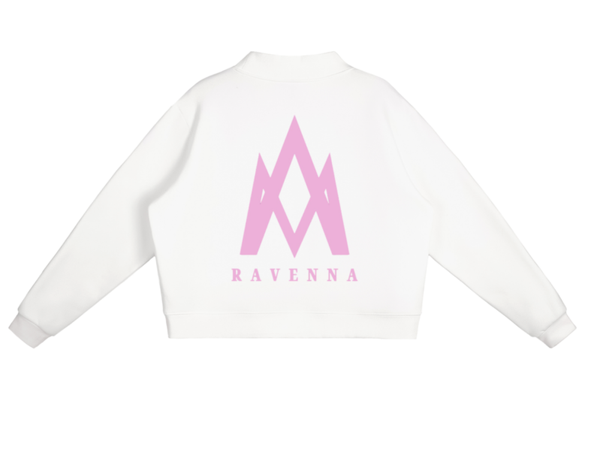 Pink and White Mockneck