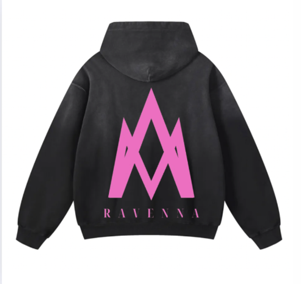 Pink Sunfade Heavyweight Oversized Hoodie