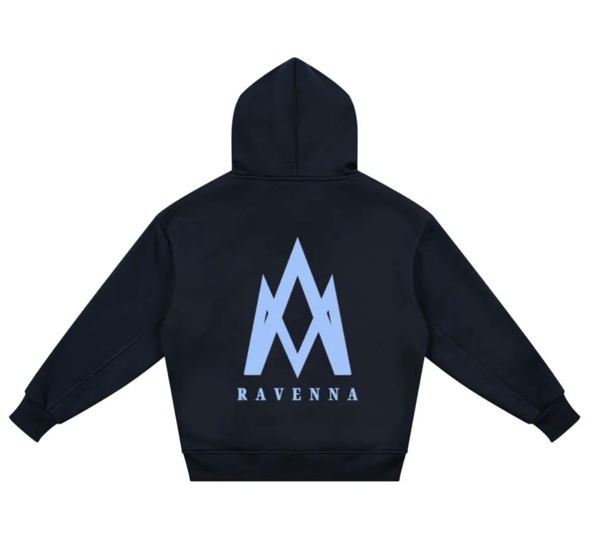 Kids Navy Baby Blue Oversized Hoodie