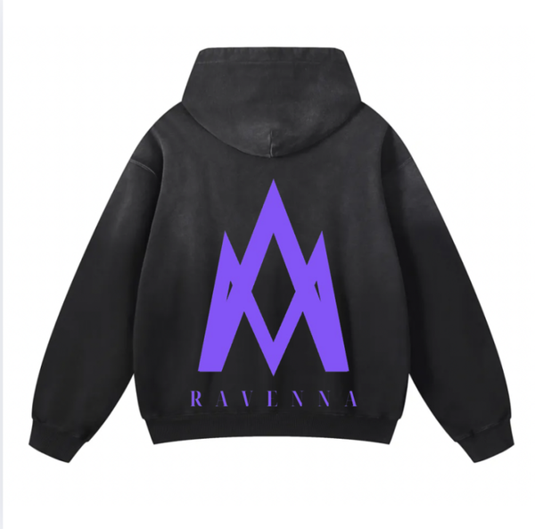 Purple Sunfade Heavyweight Oversized Hoodie