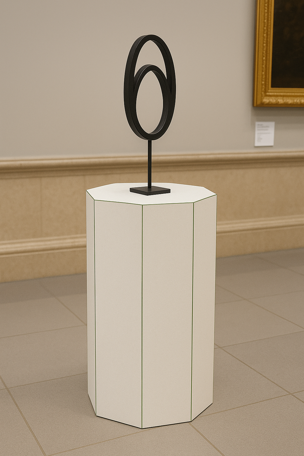 Zuil mdf octagon voorgegrond