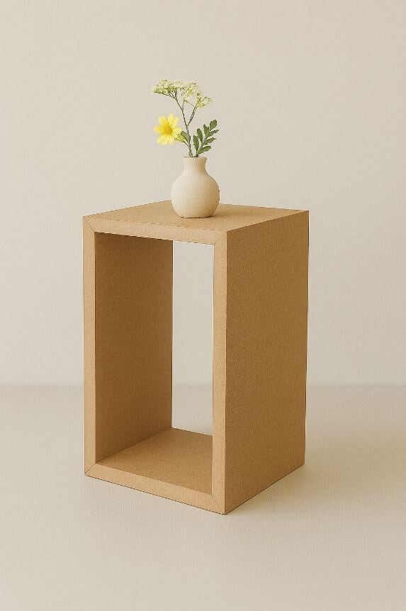 Open kubus mdf standaard bruin