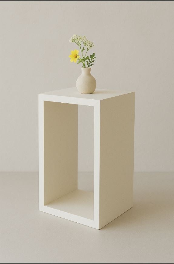 Open kubus mdf voorgegrond