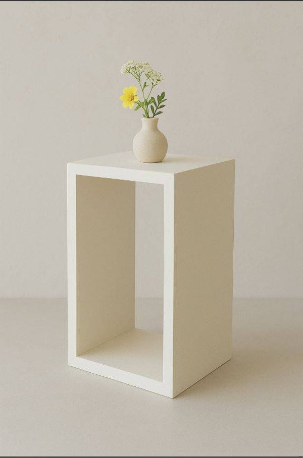 Open kubus mdf voorgegrond