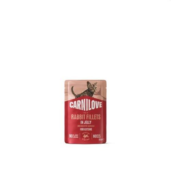 CL Cat Pouch – JELLY – rich in Rabbit enriched with Marigold for Kittens 85 g