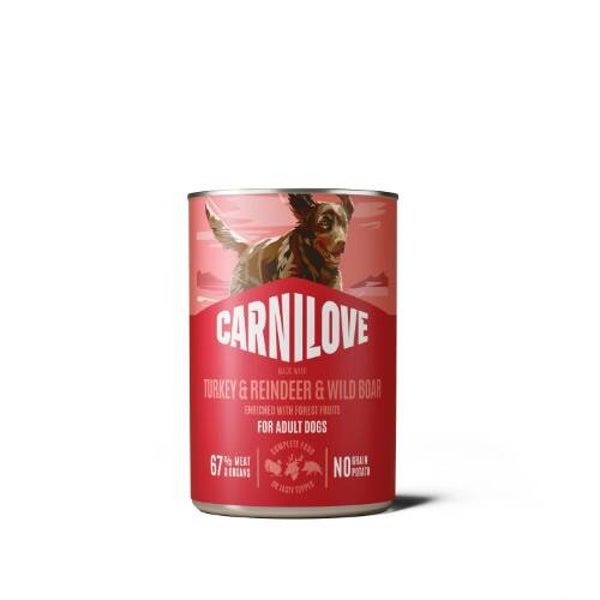 Carnilove - Natvoer - KALKOEN, HERT en RENDIER - 400 gram