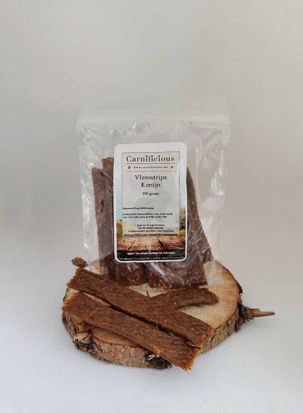 Carnilicious - KONIJN Vleesstrips - 150 gram