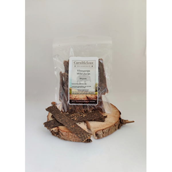 Carnilicious - Vleesstrips WILD ZWIJN - 150 gram