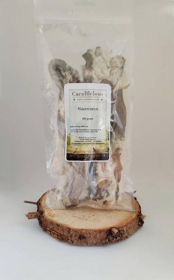 Carnilicious - Hazenoren met haar - 100 gram