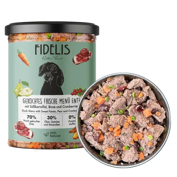 Fidelis - EEND Vers Gekookt In Glas  - 400 gram