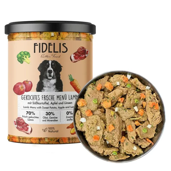Fidelis - LAM Vers Gekookt In Glas - 400 gram