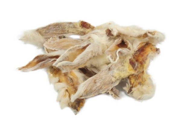 Konijnenoren met haar - 100 gram