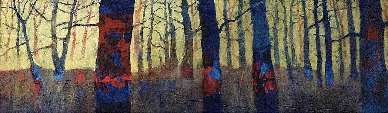 modern landscape, forest, fine art