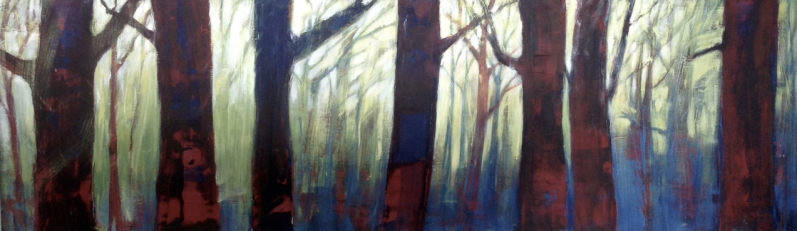 modern landschappelijk bos, fine art