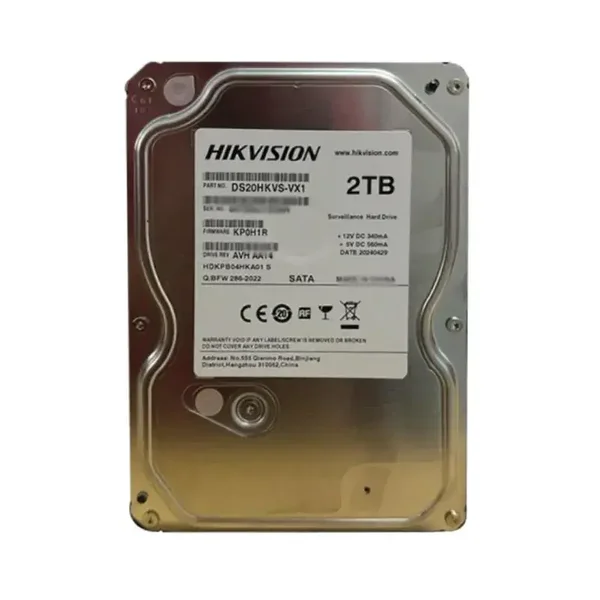 Hikvision – Disque dur 2 To pour vidéosurveillance