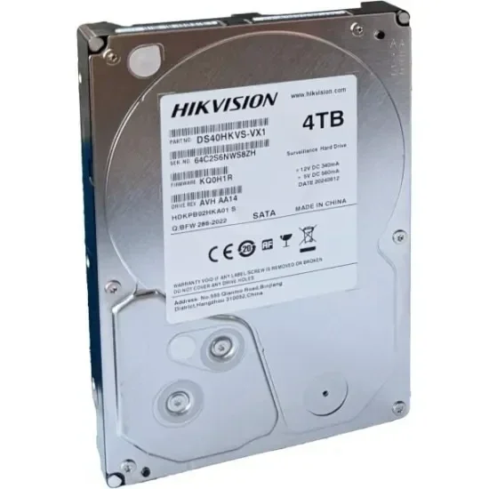 Hikvision – Disque dur 4 To pour vidéosurveillance